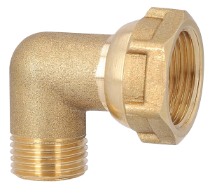 Coude mâle-femelle à écrou mobile 15x21