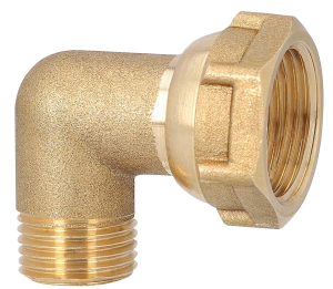 Coude mâle-femelle à écrou mobile M15x21 - F20x27