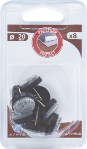 Patin feutre à clouer Ø20 - 8 pces