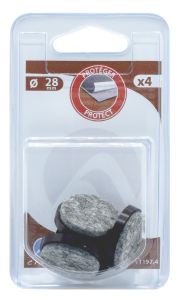 Patin feutre à clouer Ø28 - 4 pces