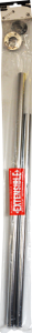 Tube extensible chromé L.60-100cm Ø18-20 + supports extrémité