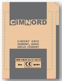 Ciment promo 25kg CIMNORD CEM II/B-LL 32,5 R CE