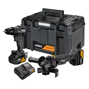 Kit 2 outils XR 18V 5AH Brushless DEWALT MC LAREN Perceuse-visseuse percussion + Meuleuse