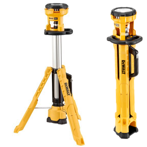 Lampe LED trépied XR 18V - corps nu sans batterie - DEWALT DCL079-XJ