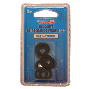 Joints fibre gaz naturel 1/2 - 10 pces