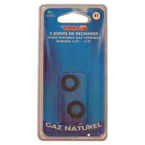 Joints gaz naturel 1/2 - 2 pces