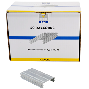 Raccords pour fourrure 18/45 - 50 pces