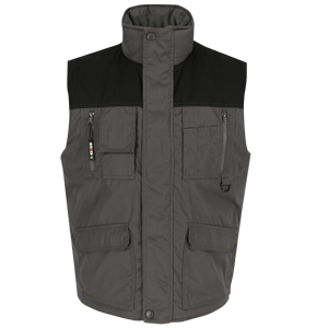 Gilet sans manches DONAR gris/noir Taille M - multi-poches - HEROCK