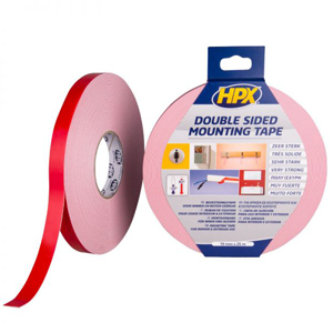 Ruban de fixation double face blanc 19mmx25m / DS1925