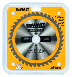 Lame scie circulaire 190x30mm 40 dents DEWALT DT1945-QZ pour la coupe de bois