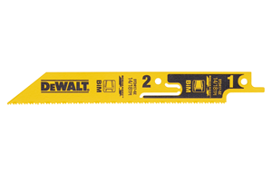 Lames scie sabre sécables BIM 152mm métal DEWALT - 5pces - FIN DE SERIE