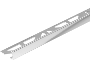 Profilé chant droit DUROSOL 10mmx250cm alu chromé brillant DURAL DSA1062