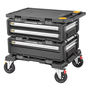 Tour 4 en 1  DEWALT 1 plateau + 2 coffrets + 1 chariot