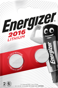 Pile E2016 3V lithium Energizer - 2 pces