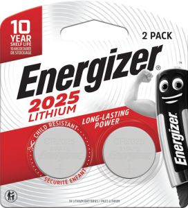 Pile CR2025 3V lithium Energizer - 2 pces
