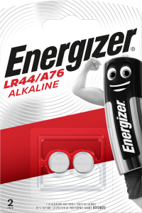 Pile alcaline LR44 A76 V13GA 1.5V Energizer - 2 pces