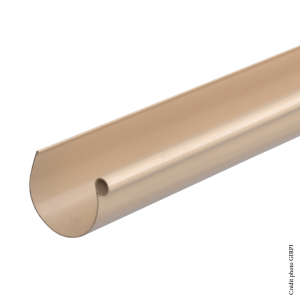 Gouttière PVC dév.16 en 2ml SABLE