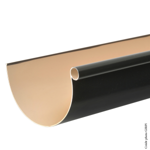 Gouttière PVC dév.16 en 2ml ARDOISE