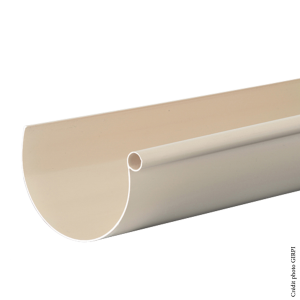 Gouttière PVC dév.25 en 4ml SABLE