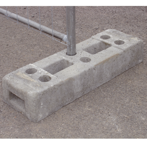 Plot béton 25kg pour clôture de chantier trous Ø 40mm