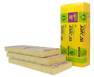 Panneau laine de verre GR32 revêtu kraft ép.45mm 1,35x0,60m / R=1,40 - Colis de 15px soit 12,15m² / ISOVER