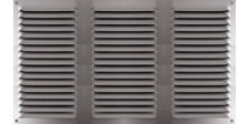 Grille ALU anodisé 300x200mm en applique avec moustiquaire