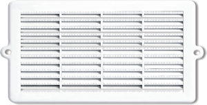 Grille PVC blanc 251x129mm à encastrer