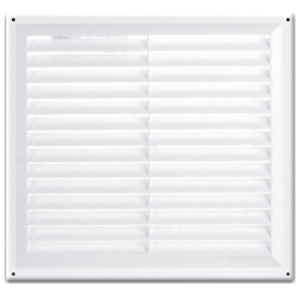 Grille PVC blanc 260x240mm en applique