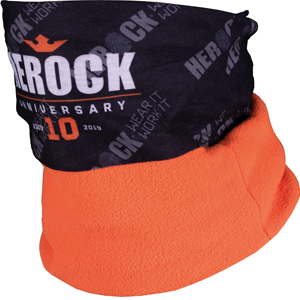 Tour de cou polaire HAKO orange/noir - Taille unique - HEROCK