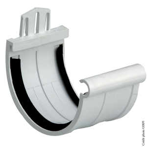 Jonction à joint PVC dév.25 BLANC