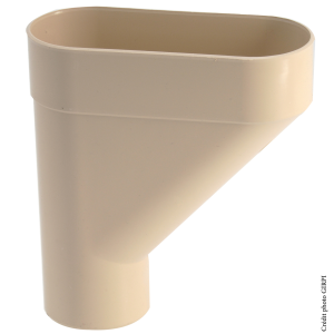 Jambon PVC eaux pluviales Ø80mm SABLE