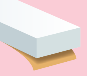 Joint Classique Blanc 2,5/6mm x 6m - portes et fenêtres Très mauvais état