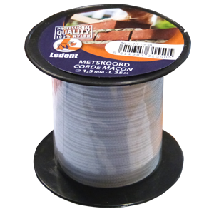 Fil maçon nylon blanc 1,5mm L.70m