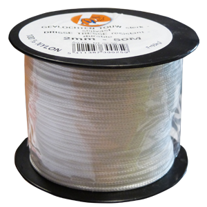 Corde nylon blanc 6mm L.50m