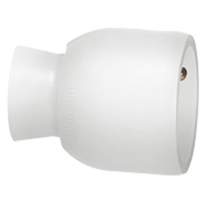 Fiche femelle droite 2P+T blanc
