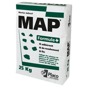 MAP Formule+ COLLE 25kg MORTIER ADHESIF