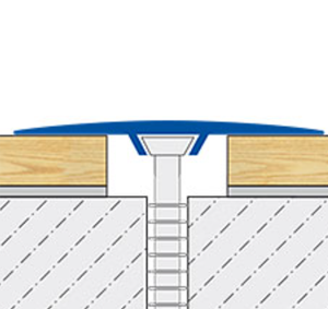 Profilé expansion MULTIFLOOR alu anodisé titane 40mmx100cm fixation à vis