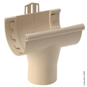 Naissance centrale PVC à coller dév.25 SABLE