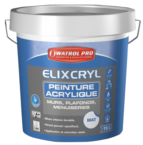 Peinture ELIXCRYL Blanc mat 5L finition Pro