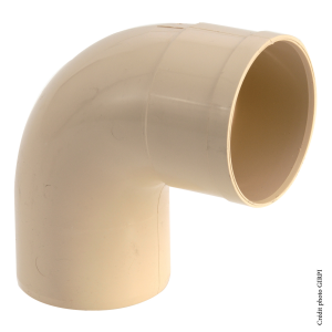 Coude PVC 87°30 eaux pluviales Ø80mm SABLE
