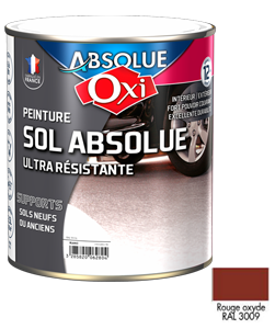 Peinture SOL ABSOLUE Rouge Oxyde 2,5L RAL 3009 - FIN DE SERIE