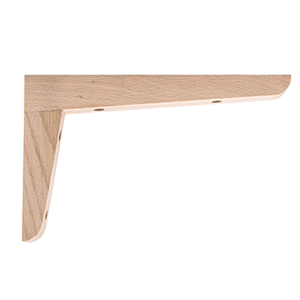 Console simple 150x250x20mm Hêtre brut