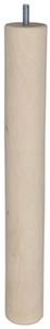 Pied cylindre hêtre brut Ø50 H360mm