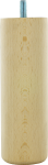 Pied cylindre hêtre brut Ø50 H150mm