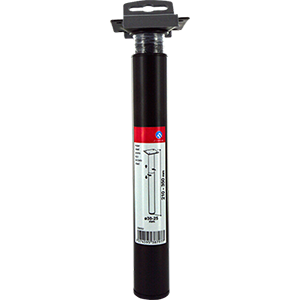 Pied zoom acier noir Ø30mm H210 à 350mm