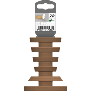 Patère Scandy 1 tête Ø80 P100mm hêtre brut