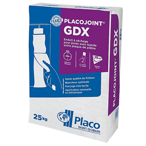 Enduit finition PLACOJOINT GDX 25kg