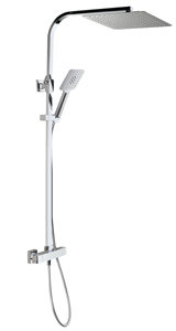 Colonne douche GOSSIP 30x30 chromée thermostatique + douchette -FIN DE SERIE CLT4800.00/300