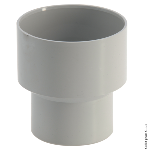 Réduction PVC 100x80 eaux pluviales GRISE