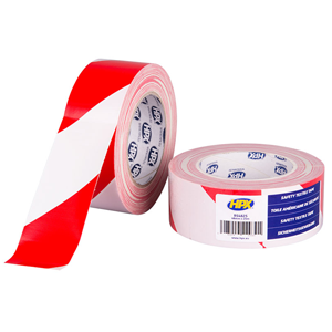 Toile américaine de sécurité blanc/rouge 48mmx25m / RS4825